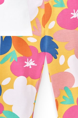 T-shirt en Legging Animal Life - Wit en roze