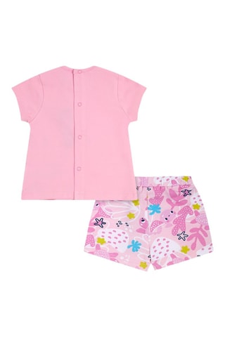 T-shirt en Short Turtles - Roze