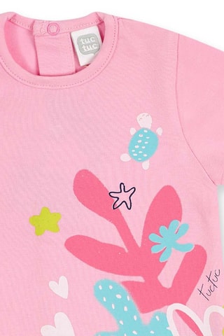 T-shirt en Short Turtles - Roze