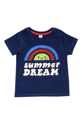 T-shirt Beach Day - Blauw