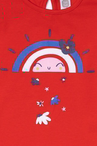 T-shirt Beach Day - Rood