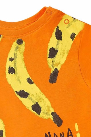 T-shirt Banana Records - Oranje
