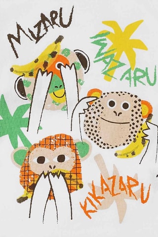 T-shirt Banana Records - Oranje