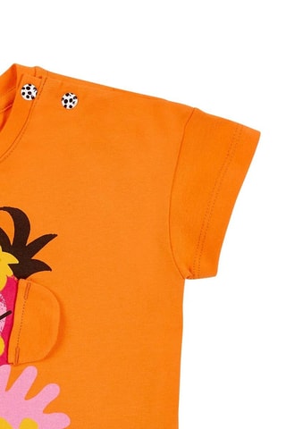 T-shirt Banana Records - Oranje