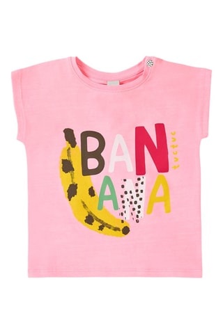 T-shirt Banana Records - Roze