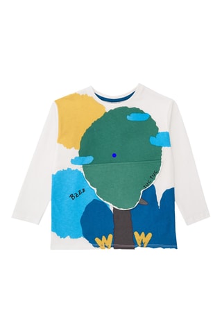 T-shirt Happy Garden - Wit