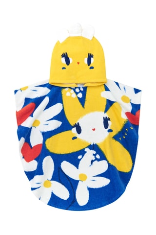 Cape de bain à capuche Hey buddie - Jaune