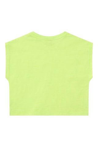 Cropped T-shirt Color The Sea - Geel