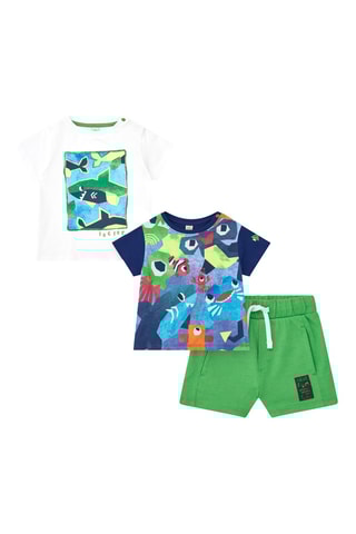 3-delige Set Color The Sea - Blauw