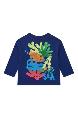 T-shirt Color The Sea - Blauw