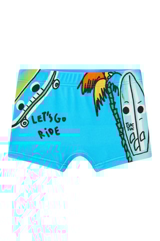 Zwemshort First have fun - Blauw