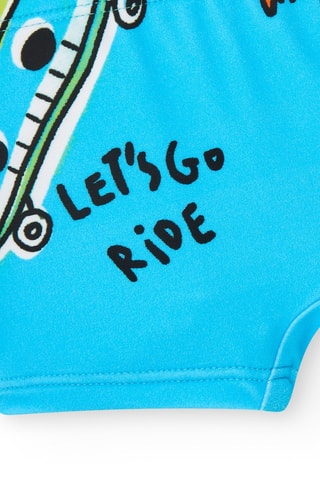 Zwemshort First have fun - Blauw