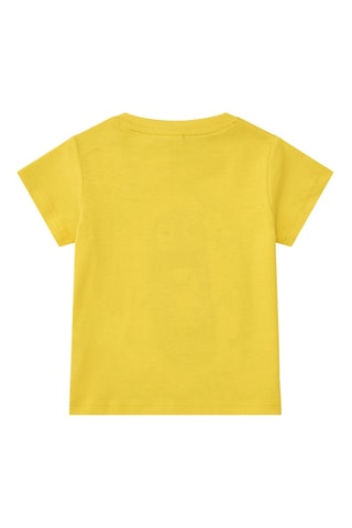 T-shirt First have fun - Geel