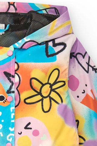 Windjack met Capuchon First have fun - Roze