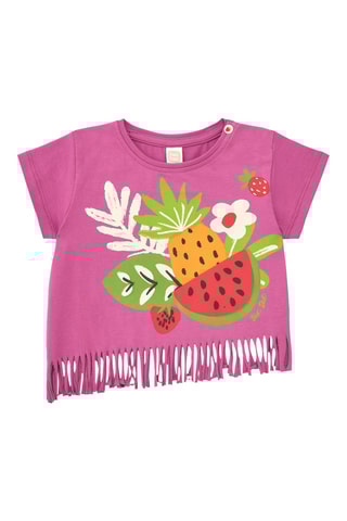 T-shirt Vacay Feelings - Paars