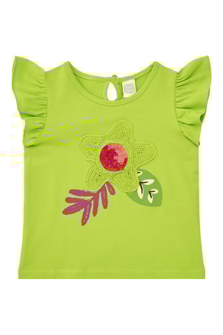 T-shirt Vacay Feelings - Geel