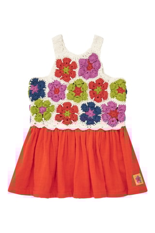 Jurk Trompe-l’œil Vacay Feelings - Rood