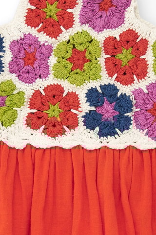 Jurk Trompe-l’œil Vacay Feelings - Rood