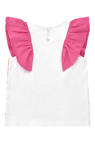 T-shirt en Short Say Cheese - Wit