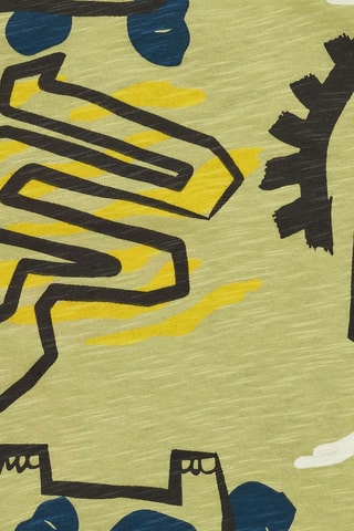 T-shirt Say Cheese - Groen