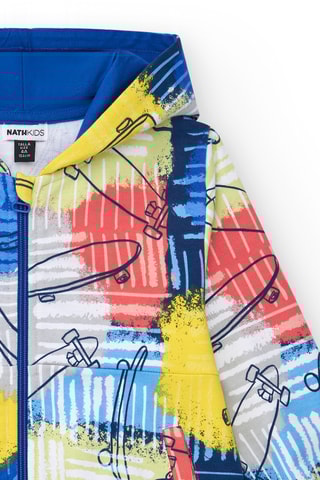 Sweat à capuche Keep on rolling - Bleu