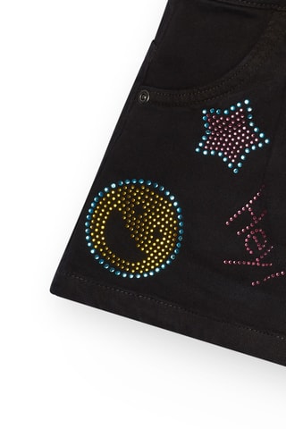 Spijkershort The Summer Diary - Zwart