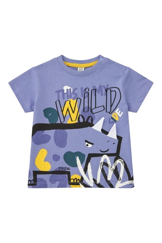 T-shirt Say Cheese - Paars