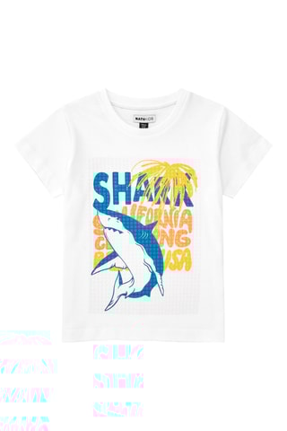 T-shirt Surf and fun - Wit