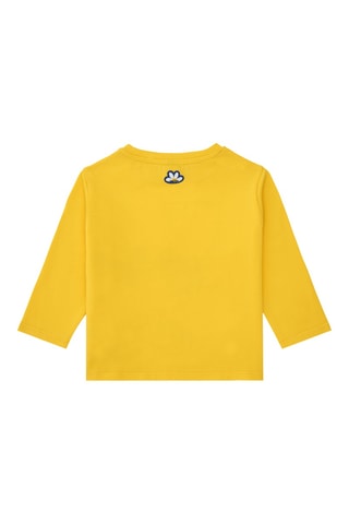 T-shirt Hey buddies - Geel