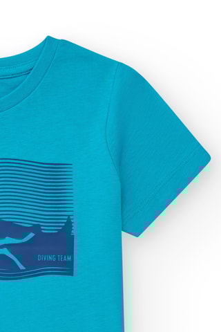 T-shirt Creatures of the deep - Groen