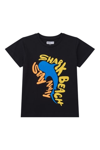 T-shirt Surf and fun - Zwart