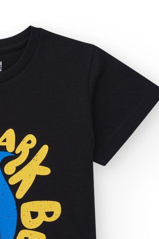 T-shirt Surf and fun - Zwart