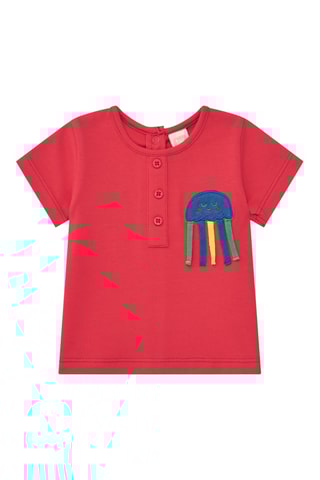 T-shirt en Spijkershort Under The Sea - Rood