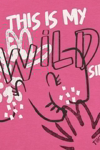 T-shirt Say Cheese - Roze