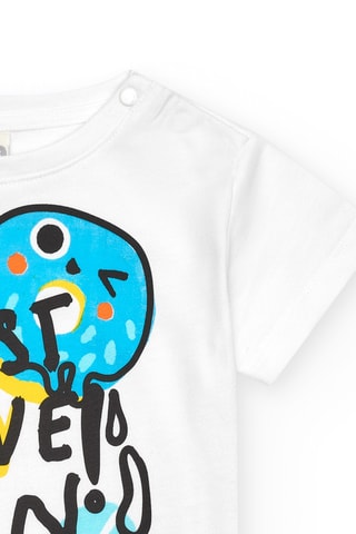 T-shirt First have fun - Wit