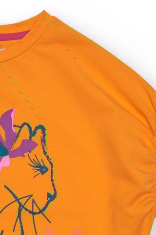 T-shirt Tropical Vibes - Oranje