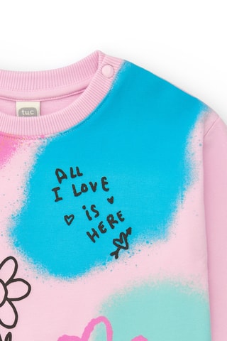 Sweater First have fun - Roze