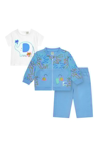 3-delige Set Tropical Summer - Blauw
