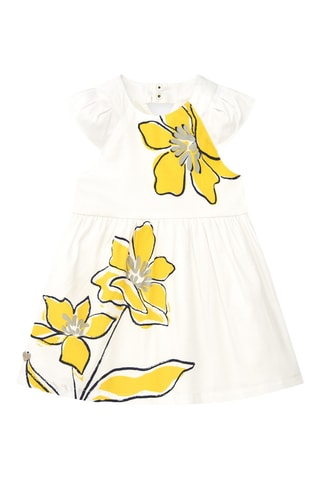 Jurk Sunflowers - Wit