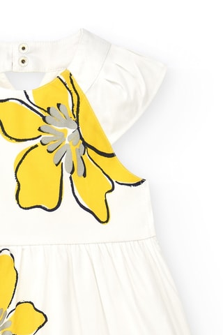 Jurk Sunflowers - Wit