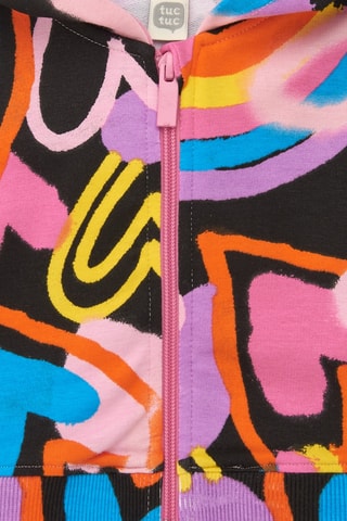 Sweater met Capuchon First have fun - Paars