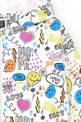 Sweater met Capuchon The Summer Diary - Wit