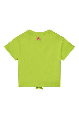 Geknoopt T-shirt Vacay Feelings - Groen