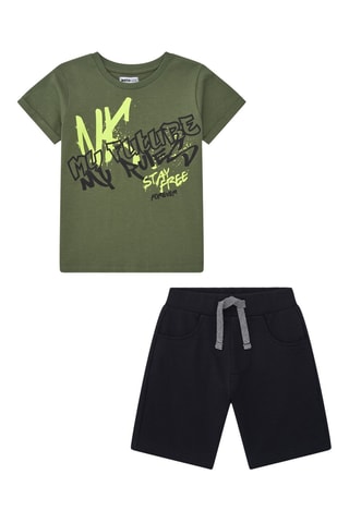 T-shirt et short My Future My Rules - Noir