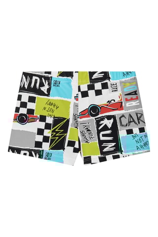 Zwembroek Race Car - Wit