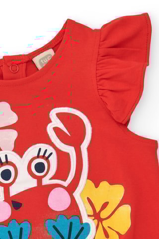 T-shirt Beach Squad - Rood