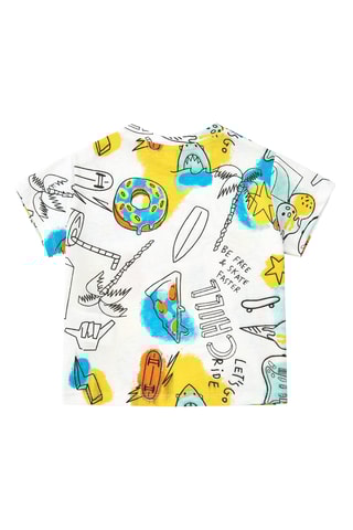 T-shirt First have fun - Wit