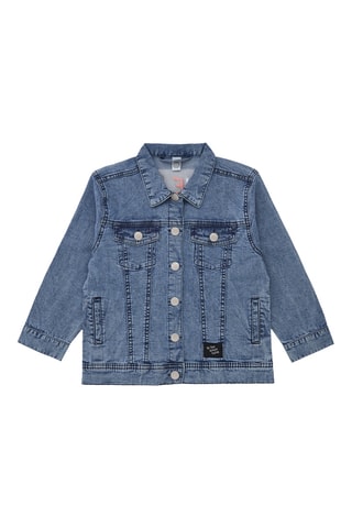 Spijkerjasje First have fun - Blauw