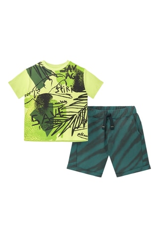 T-shirt en Short Savage Spirit - Groen