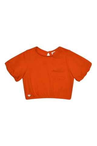 T-shirt Joyful - Oranje